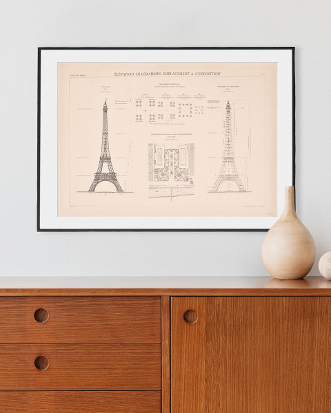 Póster Elevation - Tienda Oficial Torre Eiffel