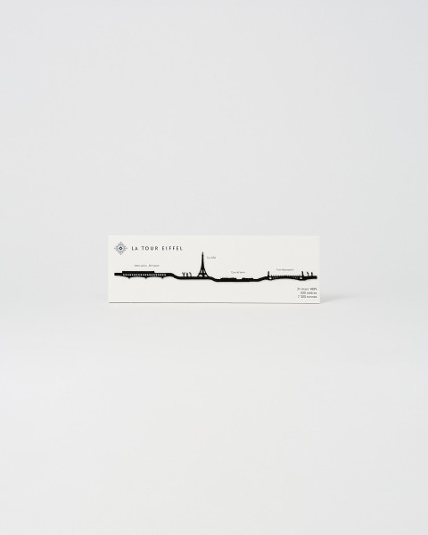 Paris Wall Decoration 19cm Black - Official Eiffel Tower Shop